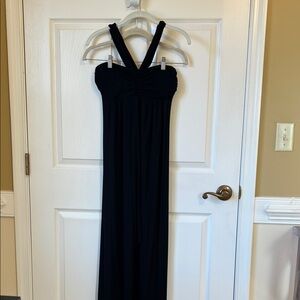 Pretty Good Black Halter Maxi Dress